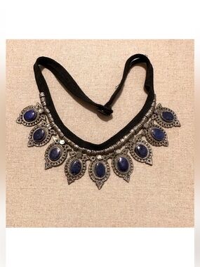 Vintage | Necklace | Vintage Turkman Necklace with Lapis Lazuli